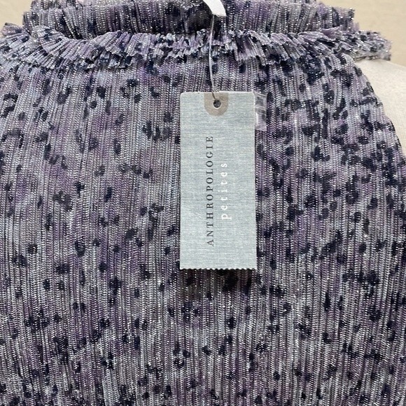 NEW! Anthropologie Metallic Shimmer Top ~ SP - Picture 7 of 10